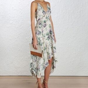 ZIMMERMANN LUCINDA EMBROIDERED FLORAL DRESS